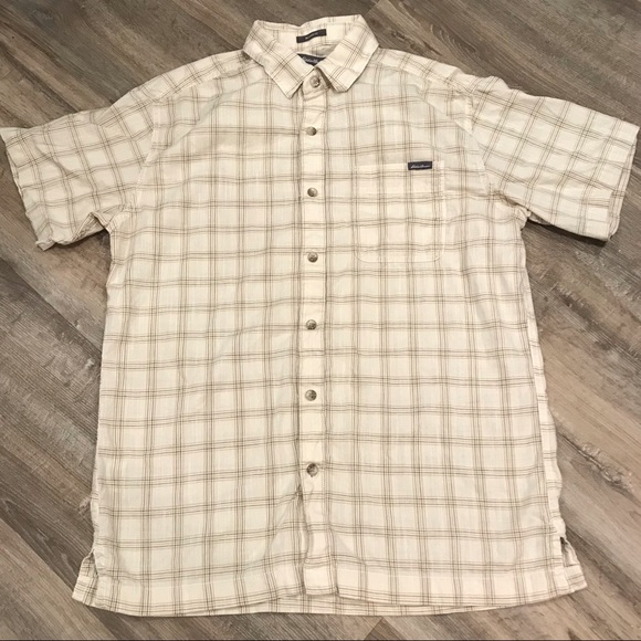 BOGO 2 Eddie Bauer Short Sleeve Plaid Shirt Bundle - Picture 4 of 7